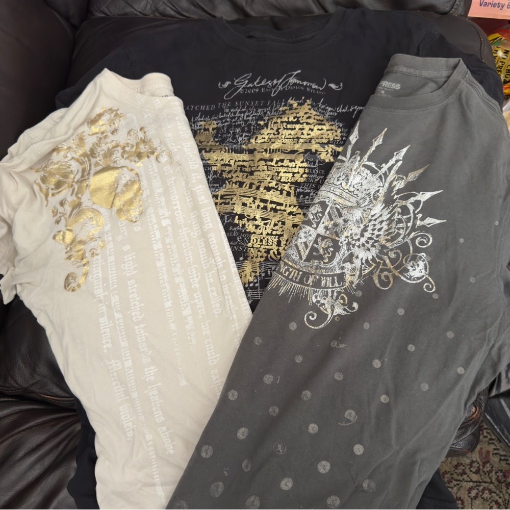 Express Graphic Tee 3-pk Black/Grey/Neutral